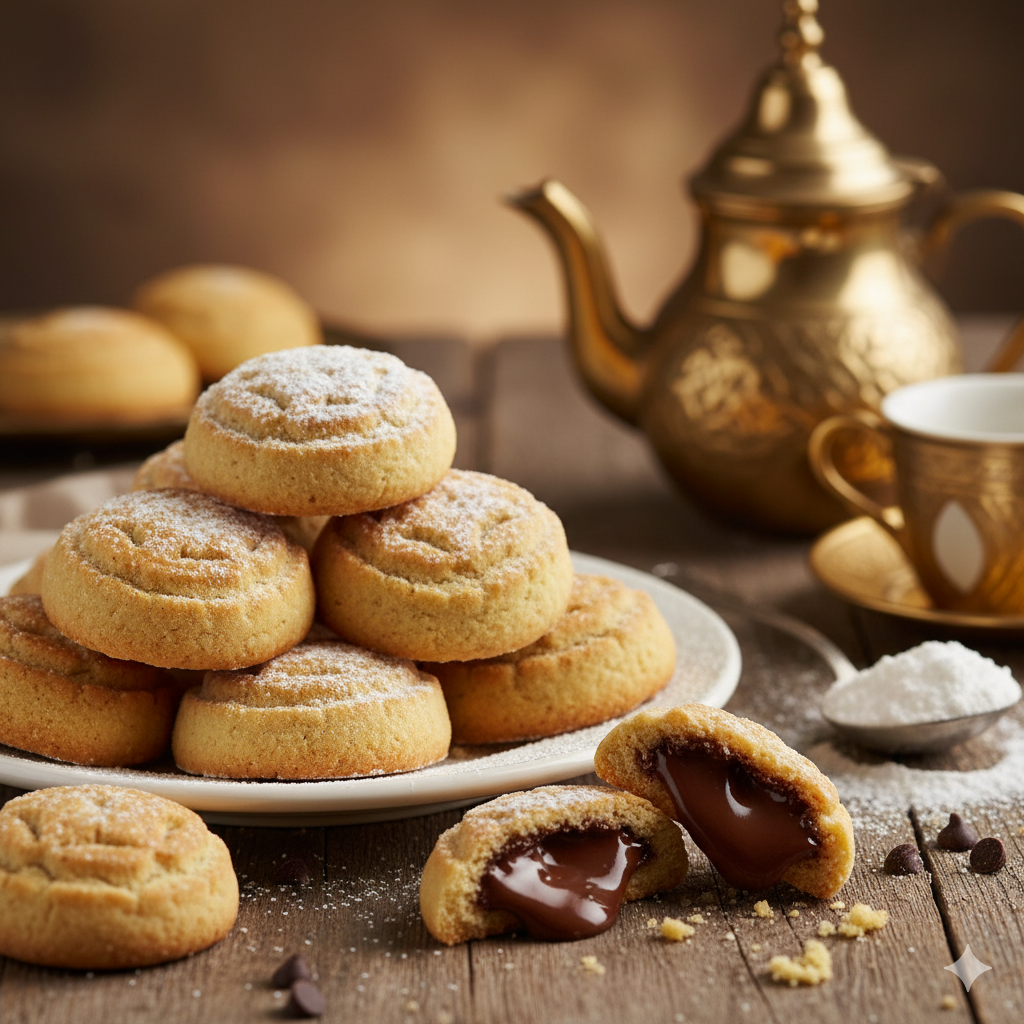 Chocolate stuffed Mamoul